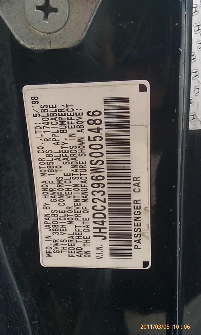 1998 Acura Integra 450 SL