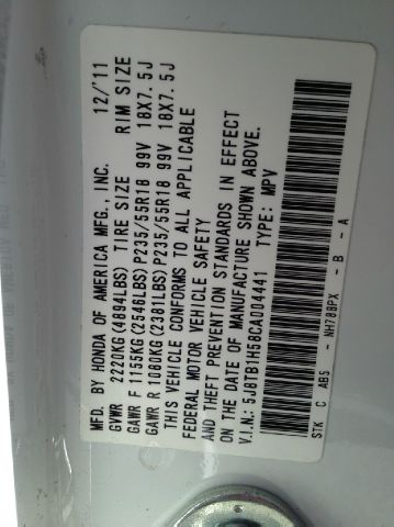 2012 Acura RDX Crossfire