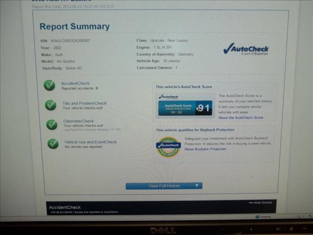 2002 Audi A4 Unknown