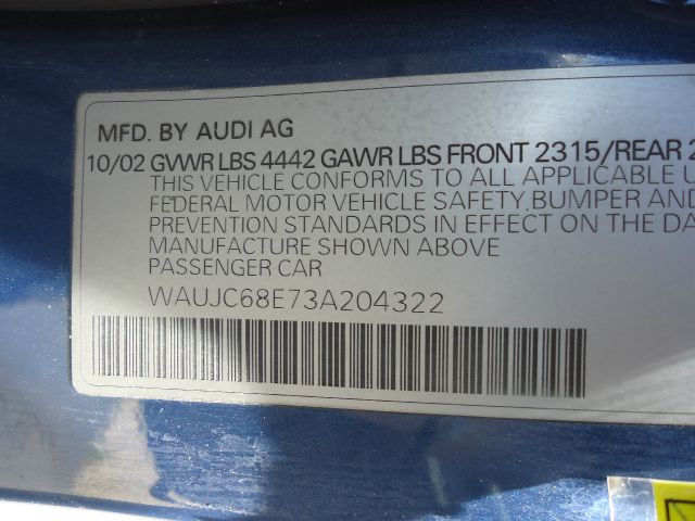 2003 Audi A4 5.5L AMG