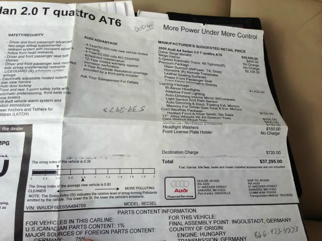 2005 Audi A4 4dr Wgn SEL FWD