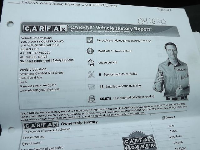 2007 Audi S4 Series 4.