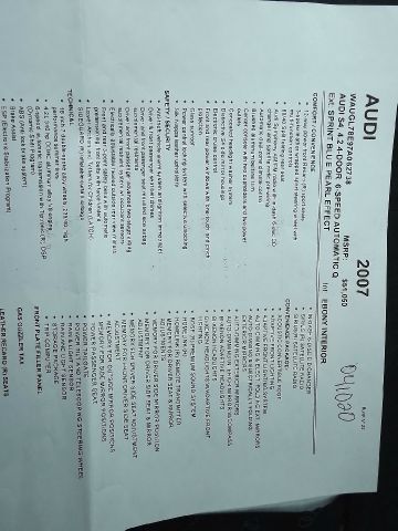 2007 Audi S4 Series 4.