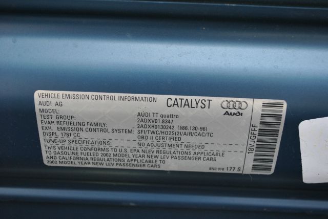 2002 Audi TT L W12 Quattro AWD Sedan