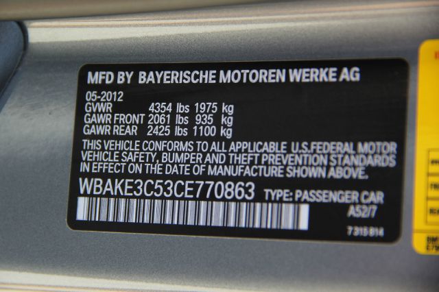 2012 BMW 3 series S FE Plus