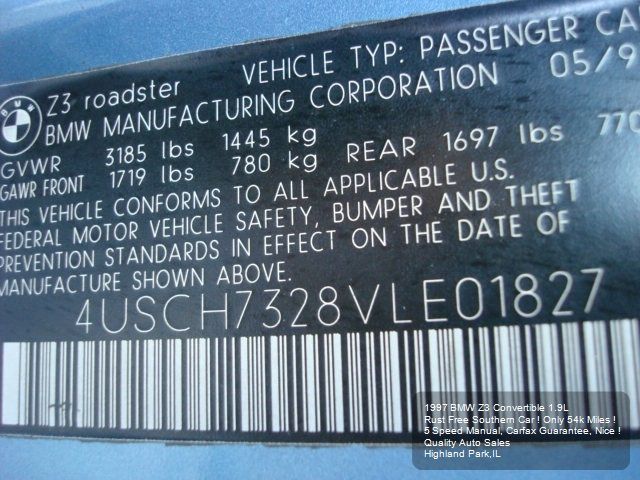 1997 BMW Z3 SE Front-wheel Drive