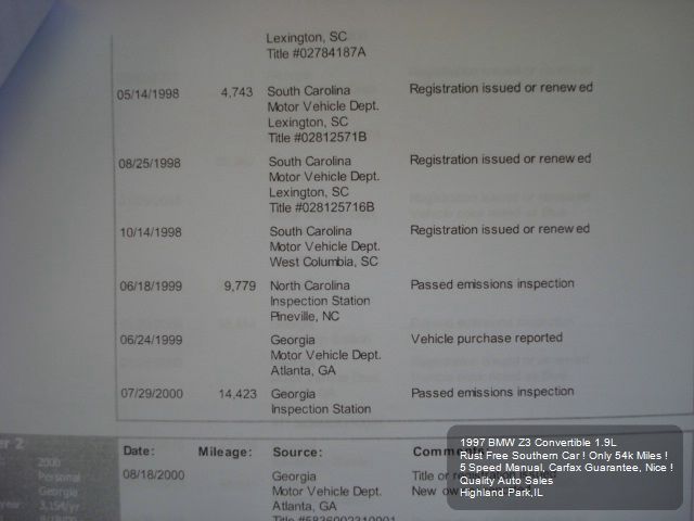 1997 BMW Z3 SE Front-wheel Drive