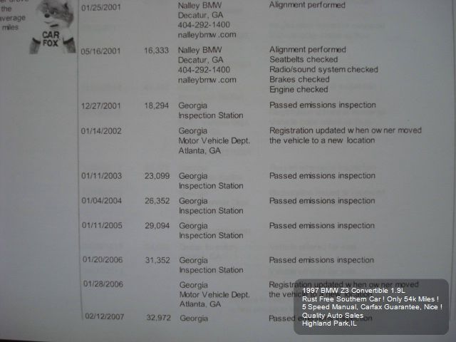 1997 BMW Z3 SE Front-wheel Drive