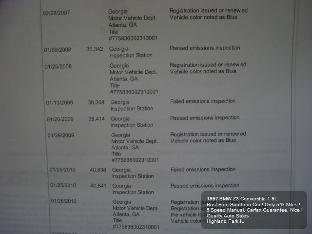 1997 BMW Z3 SE Front-wheel Drive