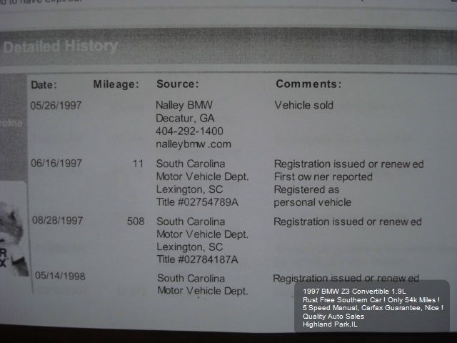 1997 BMW Z3 SE Front-wheel Drive