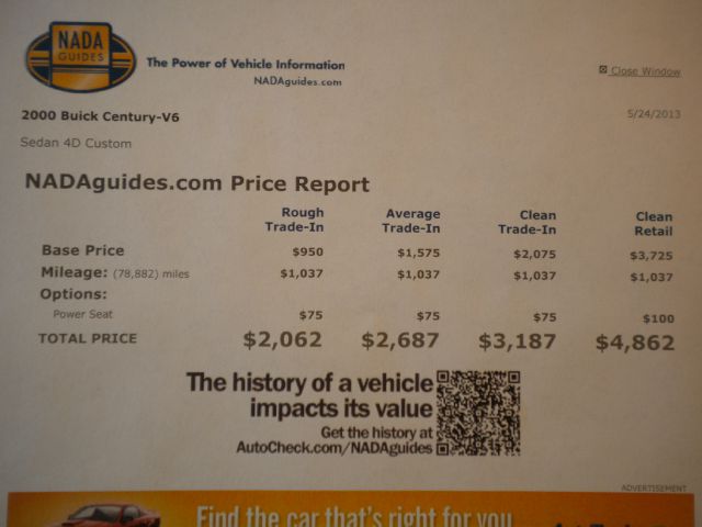 2000 Buick Century 14 Box MPR