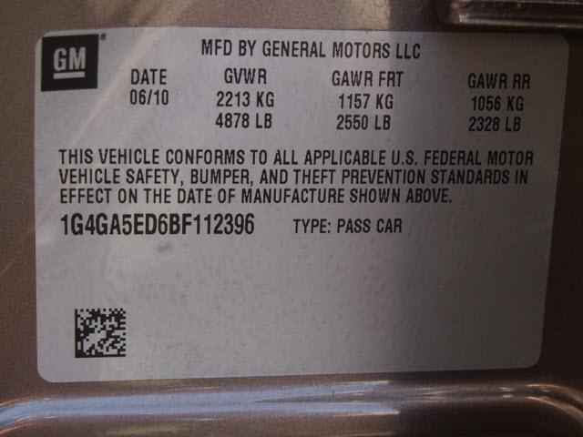 2011 Buick LaCrosse 4dr Sdn GLX V6 4motion Auto