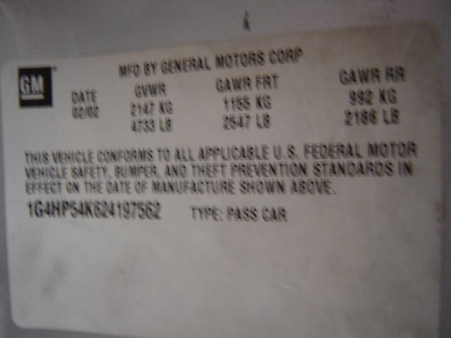 2002 Buick LeSabre 14 Box MPR