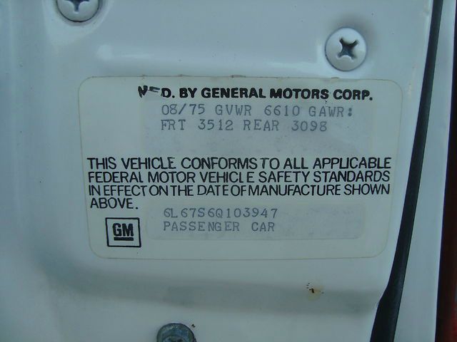 1976 Cadillac Eldorado Unknown