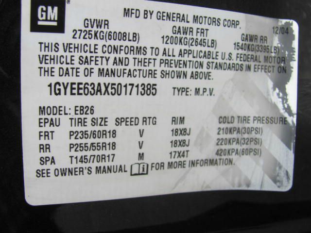 2005 Cadillac SRX FWD 7-passenger V6 LE