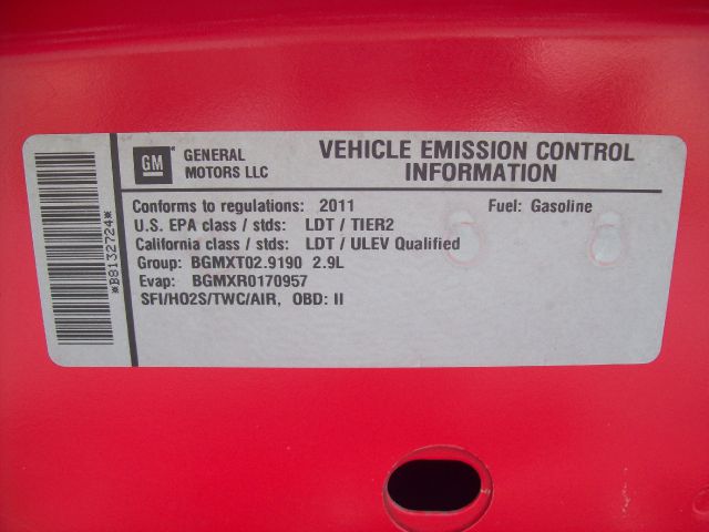 2011 Chevrolet Colorado 2DR REG 135wb DRW 4W