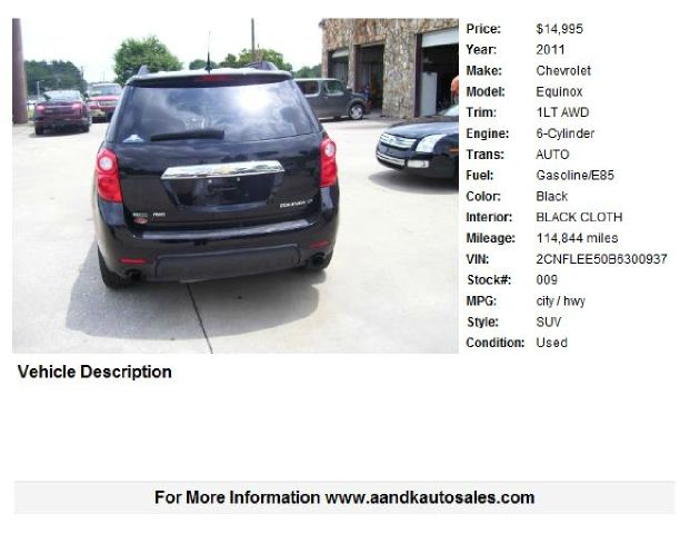 2011 Chevrolet Equinox 2.0L Automatic SE