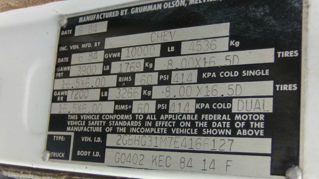 1984 Chevrolet G30 RS 2.5