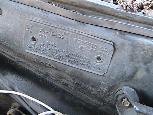 1970 Chevrolet Impala Unknown