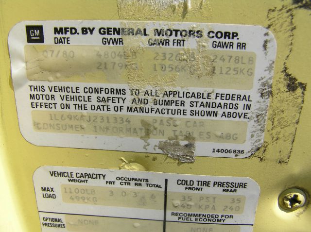 1980 Chevrolet Impala Unknown