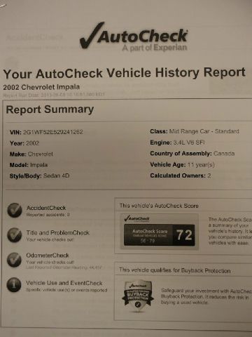 2002 Chevrolet Impala Unknown