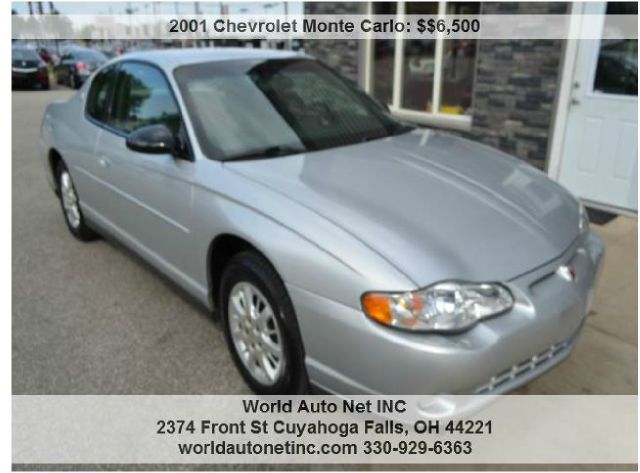 2001 Chevrolet Monte Carlo Touring W/nav.sys