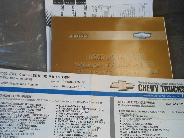 2002 Chevrolet S10 3.5 SE Coupe