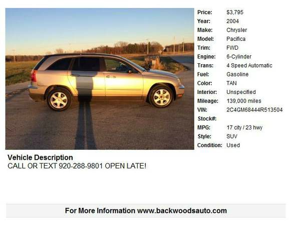 2004 Chrysler Pacifica Slk55 AMG