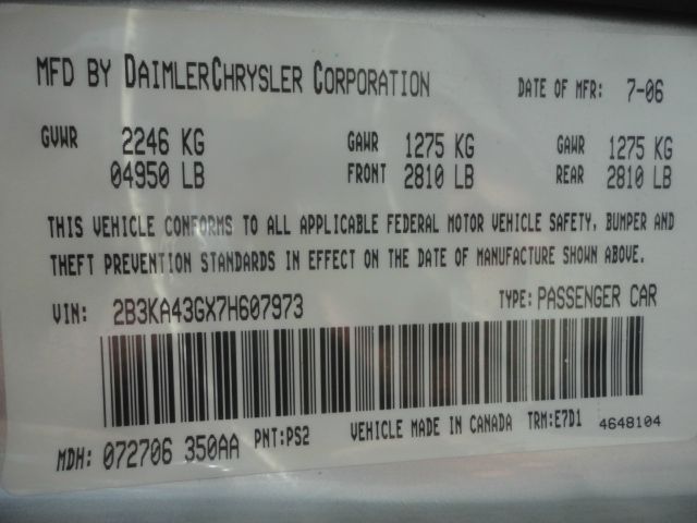 2007 Dodge Charger Unknown
