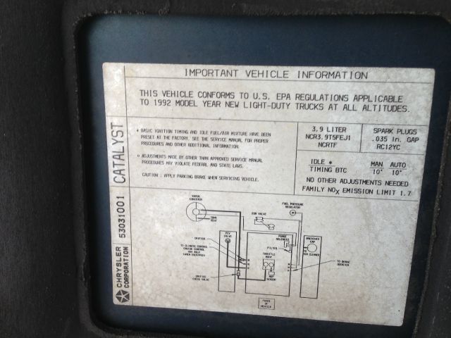 1992 Dodge Dakota Hybrid Sedan 4D
