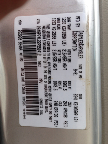 2002 Dodge Grand Caravan Open-top