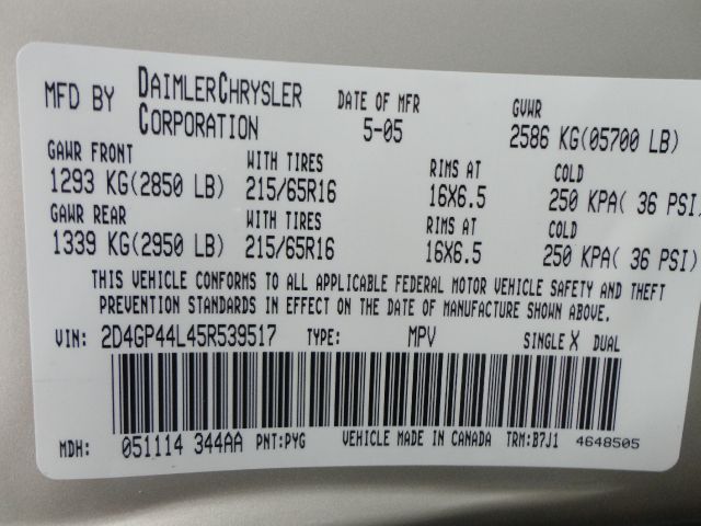 2005 Dodge Grand Caravan S