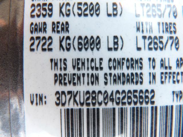 2004 Dodge Ram 2500 4dr 4WD EXT LS 4x4 SUV