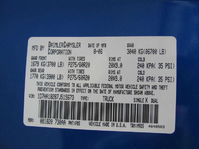 2007 Dodge Ram Pickup 1500 T6 AWD Leather Moonroof Navigation