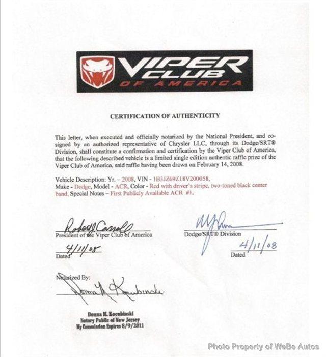 2008 Dodge Viper Carrera C4