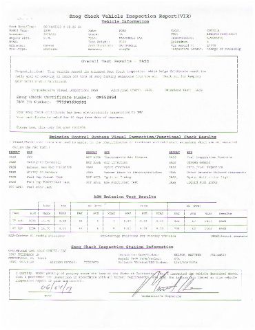 1996 Ford Contour S Sedan