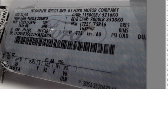 2003 Ford E450 ION 2 Manual