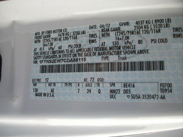 2012 Ford Econoline 2dr I4 Auto EX-L PZEV