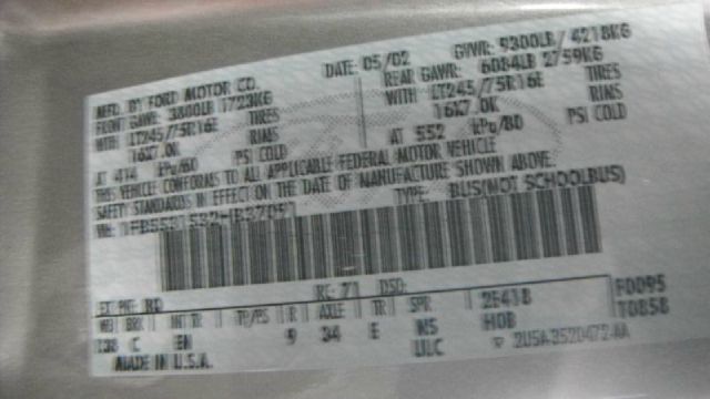 2002 Ford Econoline Wagon 4dr 4WD SLE Commercial