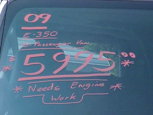 2009 Ford Econoline Wagon 2dr Cpe V6 Manual GT