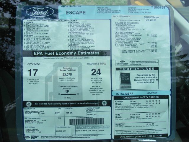 2009 Ford Escape 2dr Roadster Limited