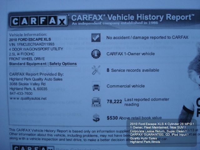 2010 Ford Escape 4DR 4WD BASE AT