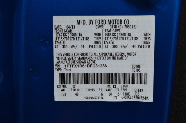 2013 Ford F150 Touring Plus Sedan 4D