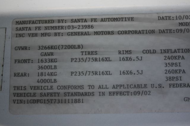 2003 GMC Savana 2004.5 4dr Sdn 1.8T Quattro Au