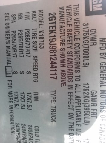 2008 GMC Sierra 1500 SXT 3.5L HIGH Output