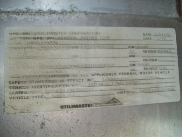 1992 GMC Step Van 4wd