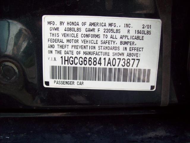 2001 Honda Accord Elite,nav,moon,dvd,chrome Wheels