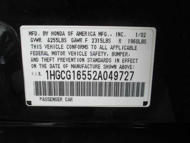 2002 Honda Accord WRX Premium 4-door