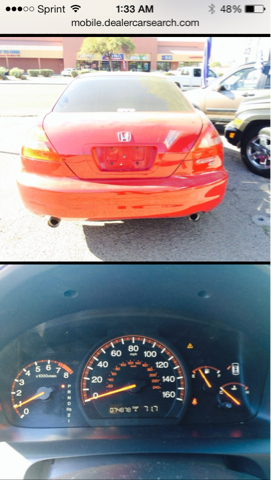 2003 Honda Accord Fleet RWD