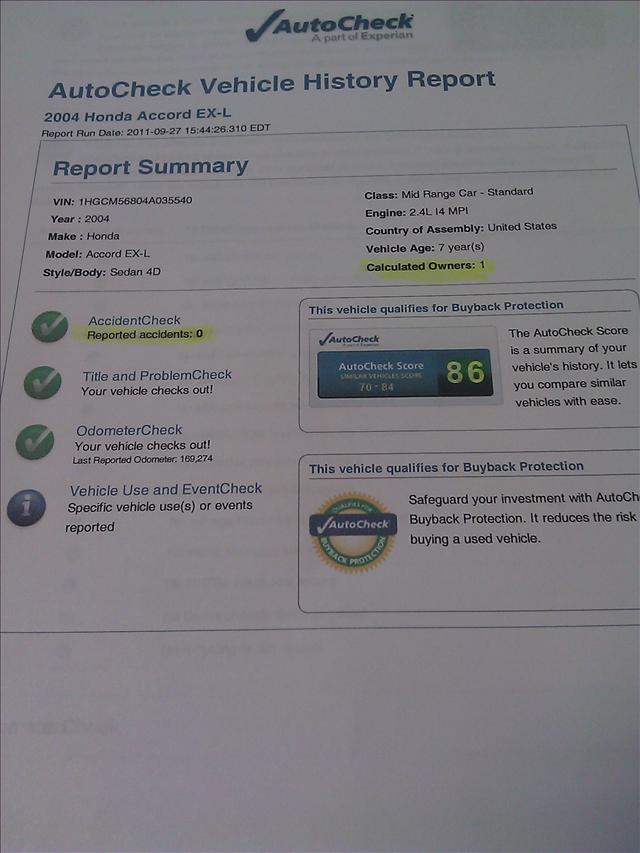 2004 Honda Accord LS 2WD